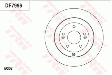 Тормозной диск для Hyundai, KIA TRW DF7996 фото товара