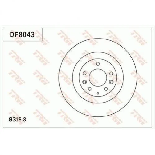 <strong>Диск гальмівний TRW DF8043 (фото 1)</strong>