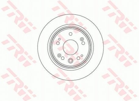 Тормозной диск TRW DF8083 (фото 1)