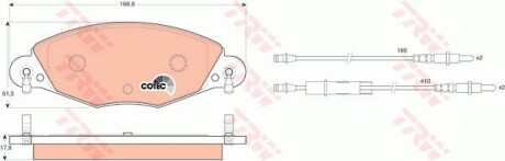 Гальмівні колодки TRW GDB1449 фото товара