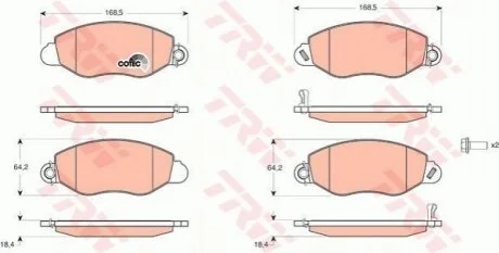 Гальмівні колодки для Ford TRW GDB1461 фото товару