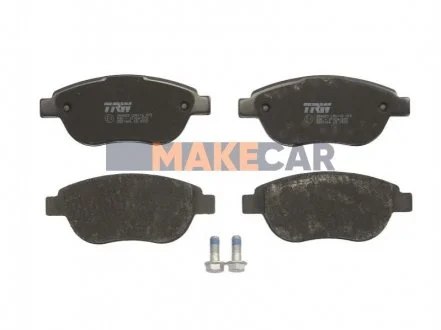 Комплект гальмівних колодок, дискове гальмо для Peugeot, Citroen, Fiat TRW GDB1464 фото товару