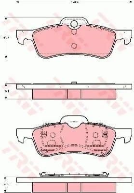 <strong>Гальмівні колодки дискові MINI Mini Cooper/Mini One TRW GDB1477 (фото 1)</strong>