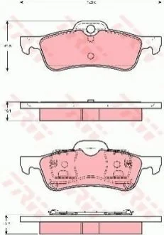 Гальмівні колодки дискові MINI Mini Cooper/Mini One для TRW GDB1477 фото товару