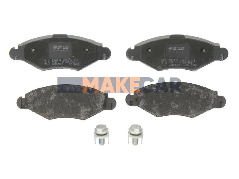 <strong>Комплект гальмівних колодок, дискове гальмо TRW GDB1500 (фото 1)</strong>