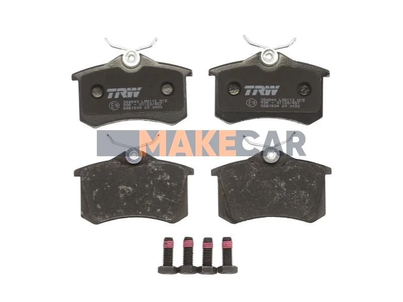 <strong>Гальмівні колодки зад. Caddy/Golf/Octavia TRW GDB1504 (фото 1)</strong>