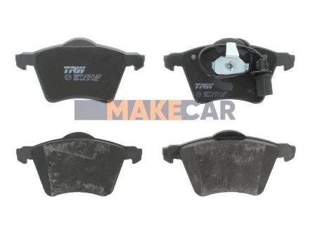 Комплект гальмівних колодок, дискове гальмо для Ford, Seat, Volkswagen TRW GDB1538 фото товару