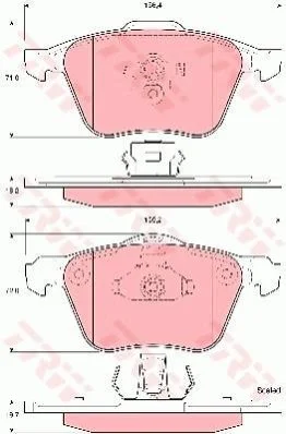 <strong>Гальмівні колодки TRW GDB1576 (фото 1)</strong>