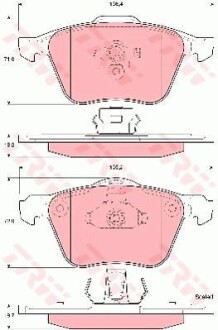 Гальмівні колодки TRW GDB1576 (фото 1)