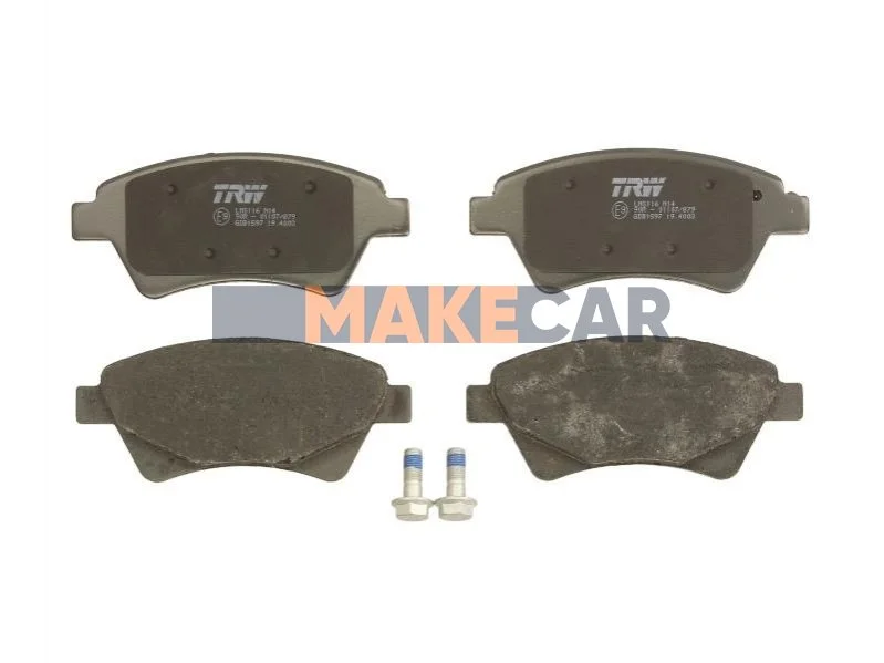 <strong>Колодки гальмові дискові передні Renault Kangoo, Megane II / Scenic II (03-) TRW GDB1597 (фото 1)</strong>