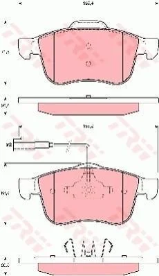 <strong>Гальмівні колодки TRW GDB1647 (фото 1)</strong>
