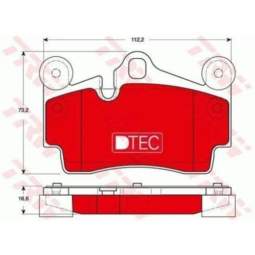 <strong>Комплект гальмівних колодок - дискові TRW GDB1653DTE (фото 1)</strong>