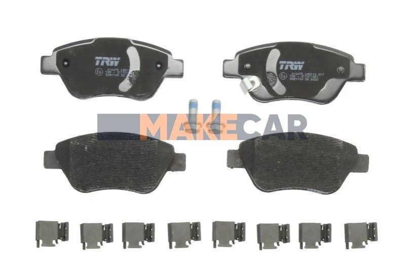 <strong>Комплект гальмівних колодок, дискове гальмо TRW GDB1700 (фото 1)</strong>