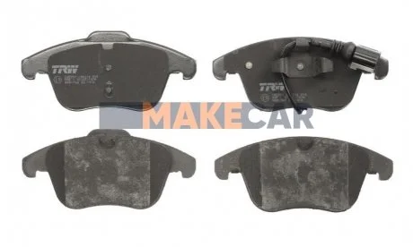 Комплект гальмівних колодок, дискове гальмо для Seat, Audi, Volkswagen TRW GDB1762 фото товару