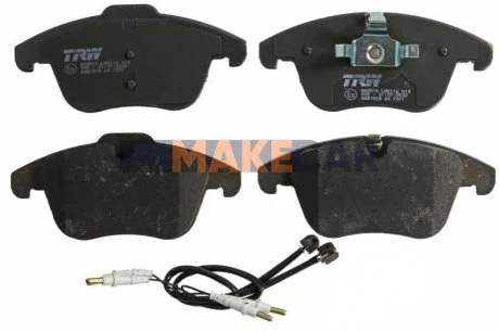 Гальмівні колодки перед. 407/508/C5 (09-21) для Peugeot, Volvo, Ford, Jaguar, Citroen TRW GDB1818 фото товару
