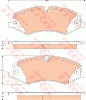 Гальмівні колодки TRW GDB1825 фото товару