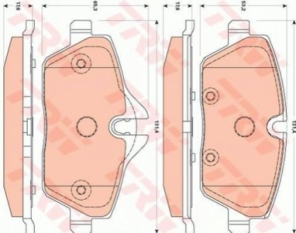 Гальмівні колодки TRW GDB1870 фото товару