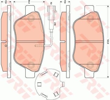 Гальмівні колодки TRW GDB1891 фото товара