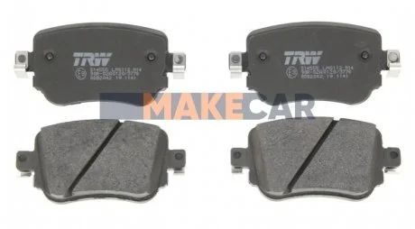 Колодки гальмівні дискові задні для Seat, Audi, Volkswagen, Skoda TRW GDB2042 фото товару