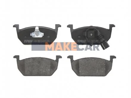 Комплект гальмівних колодок, дискове гальмо для Seat, Volkswagen, Skoda, Audi TRW GDB2080 фото товару