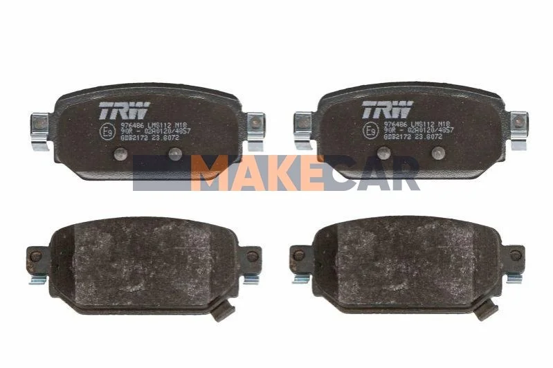 <strong>Колодки гальмівні дискові TRW GDB2172 (фото 1)</strong>