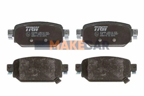 Колодки гальмівні дискові для Mazda TRW GDB2172 фото товару