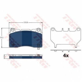 Тормозные колодки TRW GDB2198BTE фото товара