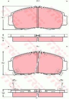 Гальмівні колодки TRW GDB3240 фото товару