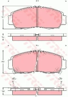 Гальмівні колодки для TRW GDB3240 фото товару