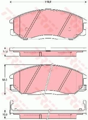 <strong>Гальмівні колодки TRW GDB3257 (фото 1)</strong>