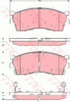 - Гальмівні колодки до дисків TRW GDB3285 фото товару