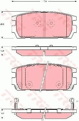<strong>Гальмівні колодки, дискові TRW GDB3296 (фото 1)</strong>