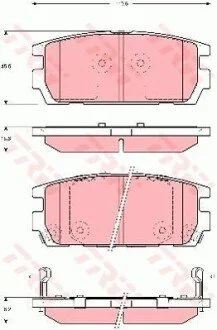 Гальмівні колодки, дискові для TRW GDB3296 фото товару