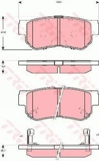 Гальмівні колодки для TRW GDB3298 фото товару