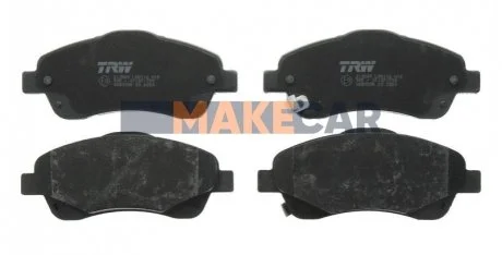 Комплект гальмівних колодок, дискове гальмо для Toyota TRW GDB3336 фото товару