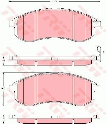 <strong>Гальмівні колодки TRW GDB3380 (фото 1)</strong>