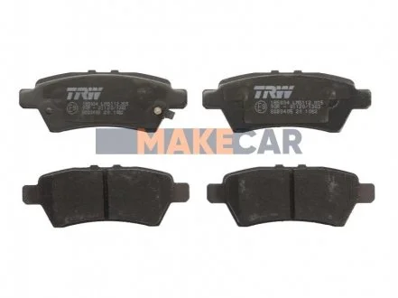 Комплект гальмівних колодок, дискове гальмо для Nissan TRW GDB3405 фото товару
