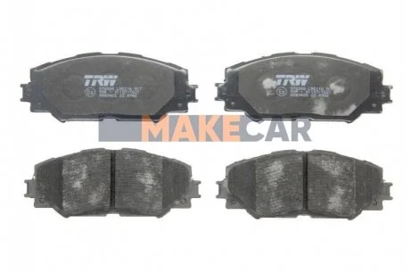 Комплект гальмівних колодок, дискове гальмо для Toyota, Subaru, Lexus TRW GDB3425 фото товару