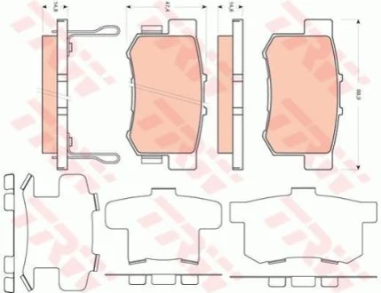 Гальмівні колодки для TRW GDB3447 фото товару