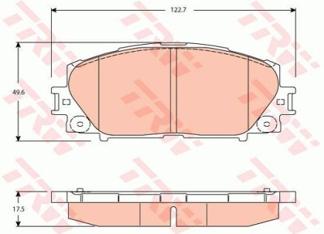 Гальмівні колодки TRW GDB3459 фото товара