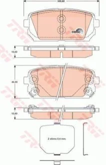 Гальмівні колодки для Chevrolet, Cadillac TRW GDB3462 фото товару