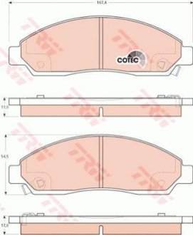 Гальмівні колодки TRW GDB3466