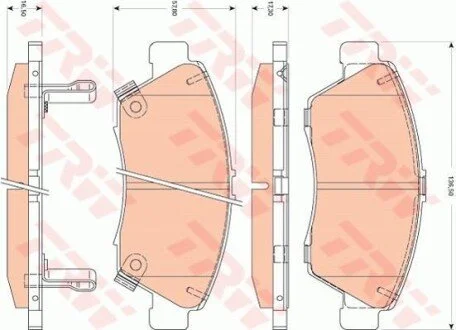 Гальмівні колодки, дискові для TRW GDB3478 фото товару