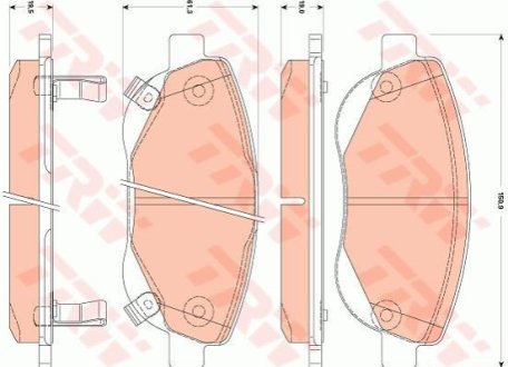 Гальмівні колодки TRW GDB3511 фото товара