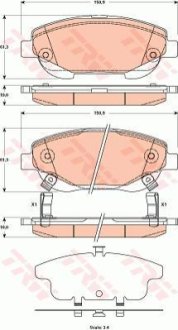 Гальмівні колодки TRW GDB3518 фото товару