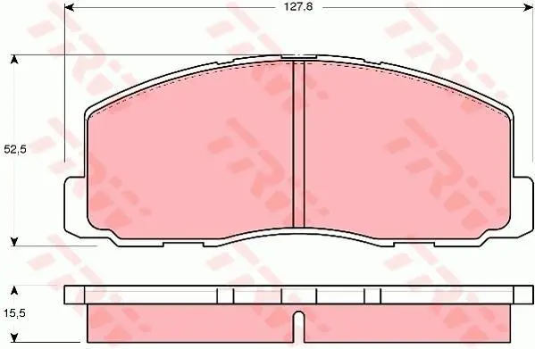 <strong>Колодки тормозные дисковые, комплект TRW GDB355 (фото 1)</strong>