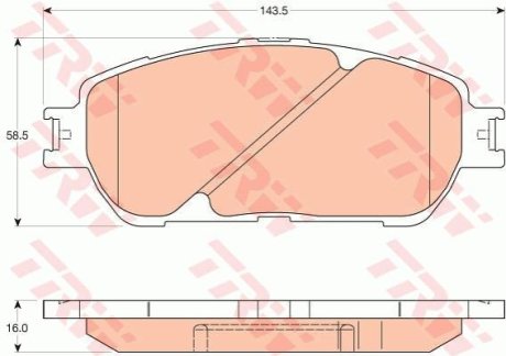 Гальмівні колодки TRW GDB3610