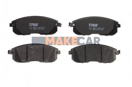 Комплект гальмівних колодок, дискове гальмо для Suzuki, Fiat, Nissan, Renault, Samsung TRW GDB3616 фото товару