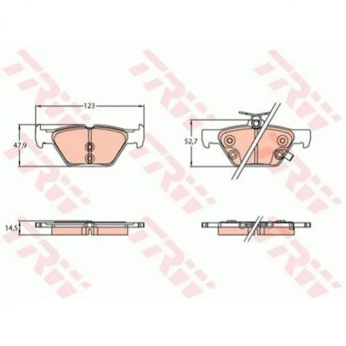<strong>Тормозные колодки TRW GDB3639 (фото 1)</strong>