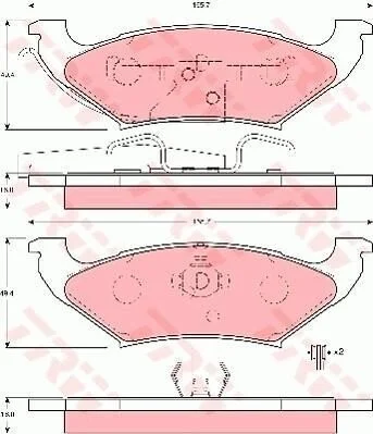 <strong>Гальмівні колодки, дискові TRW GDB4045 (фото 1)</strong>